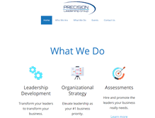 Tablet Screenshot of precisionleadershipgroup.com